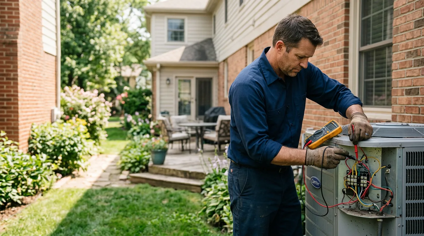 HVAC technician working near Anderson, CA